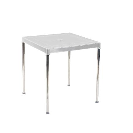 MESA APILABLE 70X70 CM ALUMINIO BLANCA 4026/1