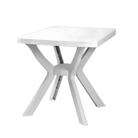 MESA RESINA 70X70 CM BLANCA MYKONOS