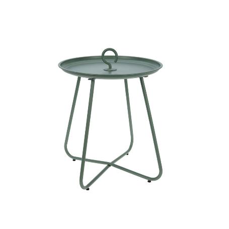 MESA AUXILIAR REDONDA 46 CM VERDE