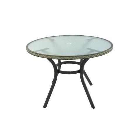 MESA METAL RATAN EVORA 72 CM