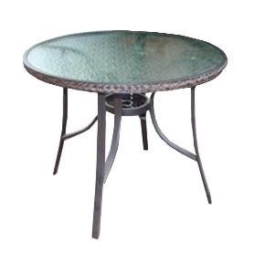 MESA ALUMINIO OSUNA MARRON 104 CM