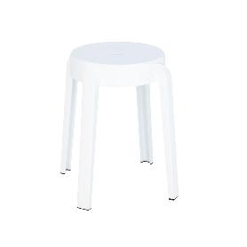 TABURETE RESINA 34X45 CM APILABLE BLANCO