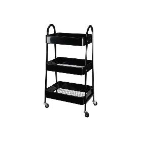 VERDULERO METAL NEGRO 44X31,5X79,5 CM