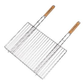 PARRILLA DOBLE 2 MANGOS 48X27,5 CM