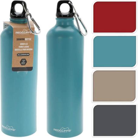 BOTELLA ALUMINIO MOSQUETON 700 ML SURTIDA