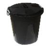 CUBO BASURA 50 L + TAPA NEGRO
