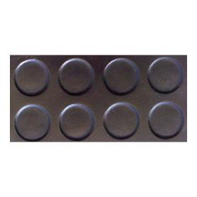 PAVIMENTO GOMA CIRCULO NEGRO 1,20 X3MM