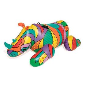 RINOCERONTE HINCHABLE COLORES 201X102 CM 41116
