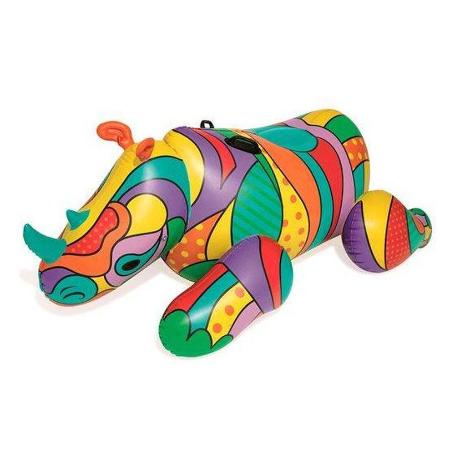 RINOCERONTE HINCHABLE COLORES 201X102 CM 41116