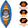 KAYAK 275X81 CM + REMO + INFLADOR 65115