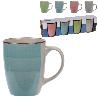 TAZAS MUG LOZA 24 CL COLORES