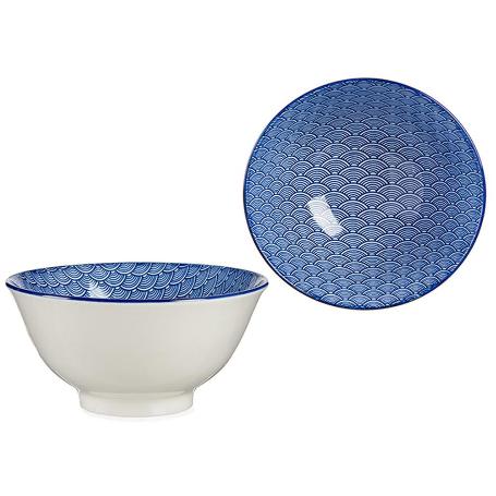 TAZON BOL ONDA JAPON AZUL 16X8 CM