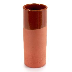 VASO TUBO BARRO 330 ML 7X16 CM