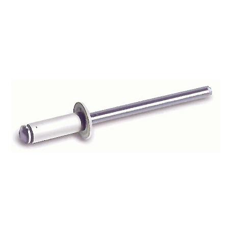 REMACHES ALUMINIO 4,8X8 BLANCO CON VASTAGO