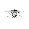 RELOJ SOBREMESA AVION 64X35 CM