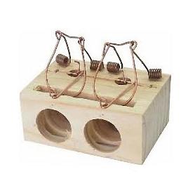 RATONERA MADERA 2 AGUJEROS