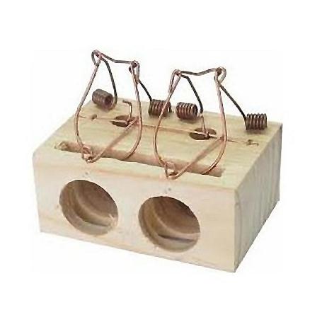 RATONERA MADERA 2 AGUJEROS