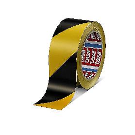 CINTA SEÑALIZACION ADHESIVA NEGRA/AMARILLA 50MM