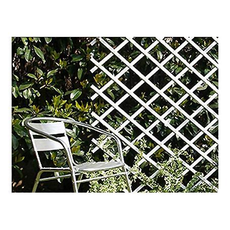 TRELLIS PLEGABLE 1X2MT BLANCO PVC