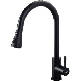 IBERGRIF GRIFO COCINA FREGADERO DUCHETA EXTRAIBLE NEGRO M22136B