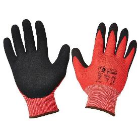 GUANTE SIFERFOAM PALMA NITRILO SANDY ROJO-NEGRO T-8 M TESEO (CAJA 12 UNIDADES)