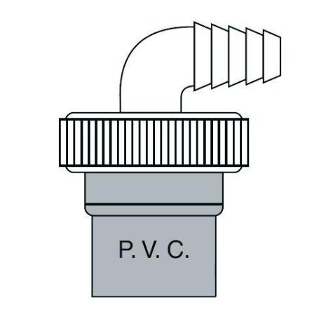 TECNO CONEXION MACHO A HEMBRA 40Ø  C-TOMA LAVADORA T-210I 50749