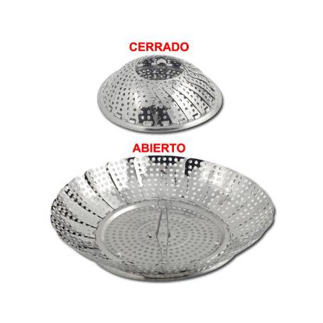 MENAJE METALTEX COCEDOR A VAPOR INOX VAPORETTE 14-23CM 254300006