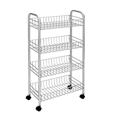 MENAJE METALTEX CARRO 4 ESTANTES 41X26X85CM ASCONA 340104001