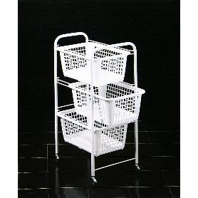 MENAJE METALTEX VERDULERO 3 CESTOS 38X30X68CM S. DIEGO 341803008