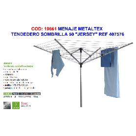 MENAJE METALTEX TENDEDERO SOMBRILLA 50 JERSEY REF 407576