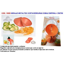 MENAJE METALTEX CORTADOR VERDURAS DOBLE ESPIRAL  252799000