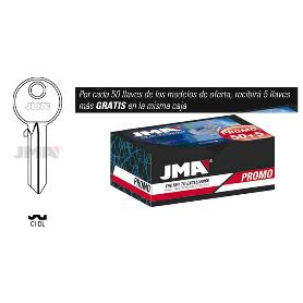 LLAVES JMA PROMO 50 LLAVES+5 GRATIS ACERO TIPO A MOD CI-DL (CAJA 50 UNIDADES)