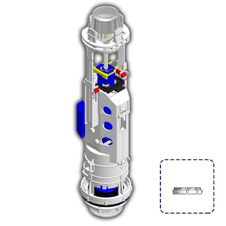 TECNO MECANISMO ANTIVANDALICO DOBLE DESCARGA PULSADOR 50777