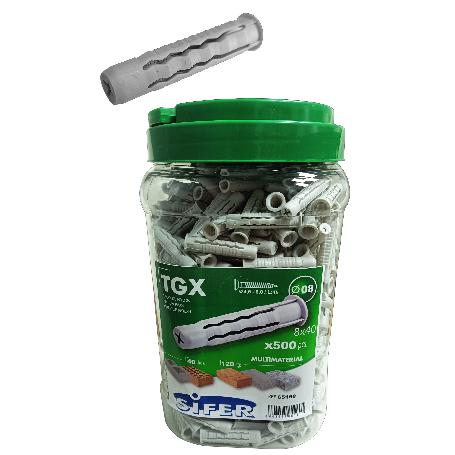 SIFER TACOS NYL SX 4 EXPANSIONES GL 8X40 BOTE 500 U TGX0840BP