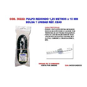 PULPO REDONDO 1,25 METROS X 10 MM CE49 BOLSA 1 UND CE10