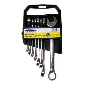 SIFER JUEGO LLAVE-COMBINADA 8U CROMADA 8-19- BJT196 Y 1527