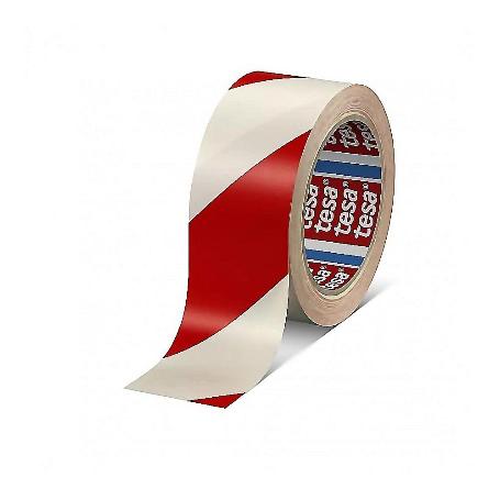 TESA CINTA SEÑALIZACION ROJO-BLANCO 33MX50MM 60760