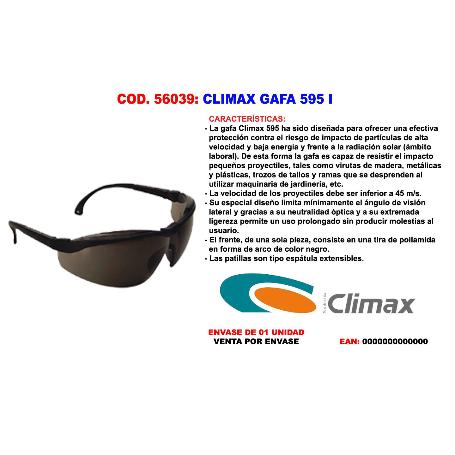 CLIMAX GAFA PANORAMICA PATILLA AJUSTABLE POLIAMIDA INCOLOR 595 I