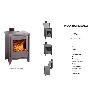 ESTUFA LEÑA BORDEAUX 510 ECODESING SALIDA POSTERIOR TUBO 150 7.4