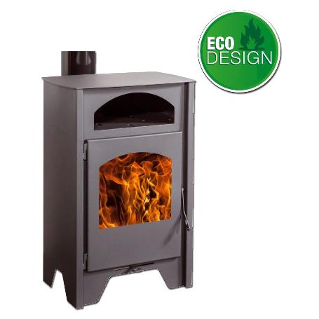 ESTUFA LEÑA TOULOUSE 540 CALIENTAPLATO ECODESING S-POSTERIOR 150