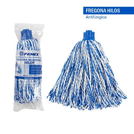 FREGONA MOCHO HILOS MICROFIBRA 260 CM ANTIIFUNGICA ROSCA 3297