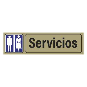 PLACA ADH.SERVICIOS PVC 53X165MM 4511 BL FINSTOCK