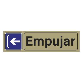 PLACA ADH.EMPUJAR HORIZONTAL PVC 53X165MM 4731 BL FINSTOCK