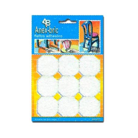 FIELTRO 8580 ADHES.  6 RECTANGULOS 42X28MM BLANCO