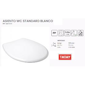 TATAY TAPA ASIENTO WC BLANCO UNIVERSAL 37X45 CM STANDARD 4400501