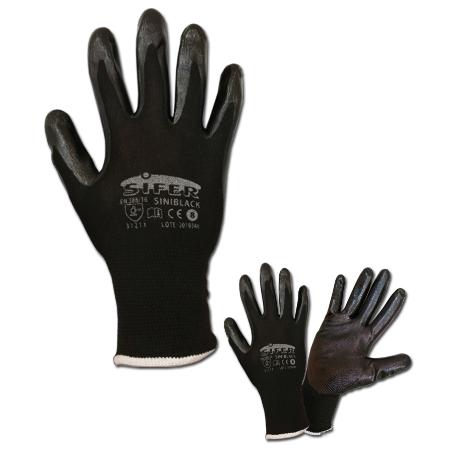 GUANTE SIFER NITRILO NEGRO NYLON T 11 SI703 SINIBLACK TITAN