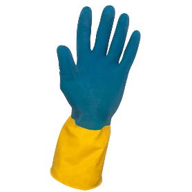 SIFER GUANTE QUIMICO LATEX EXTRAFUER SULFATAR FLOCADO T-7 CARIBE