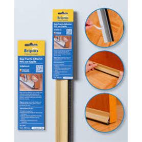 BRIPLAS BAJOPUERTA ADHESIVO PVC CON CEPILLO 93 CM PINO 514P