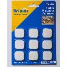BRIPLAS FIELTRO ADHESIVO 9 U CUADRADO 24X24 MM BLANCO 105B