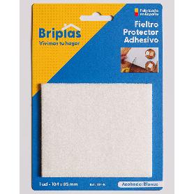 BRIPLAS FIELTRO ADHESIVO 1 U RECTANGULAR 104X85 MM BLANCO 107B